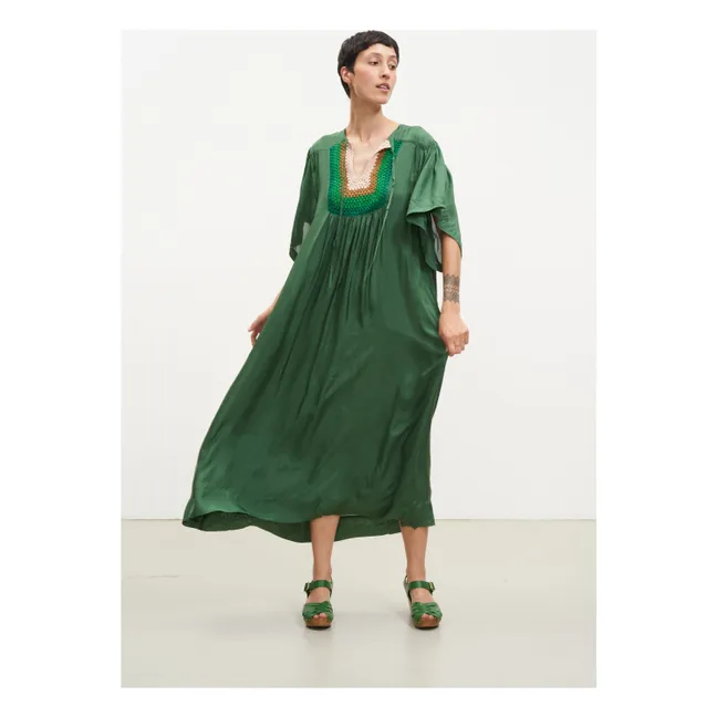 Robe Rival Crochet | Vert
