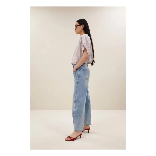 Blusa Alex de algodón orgánico | Crema