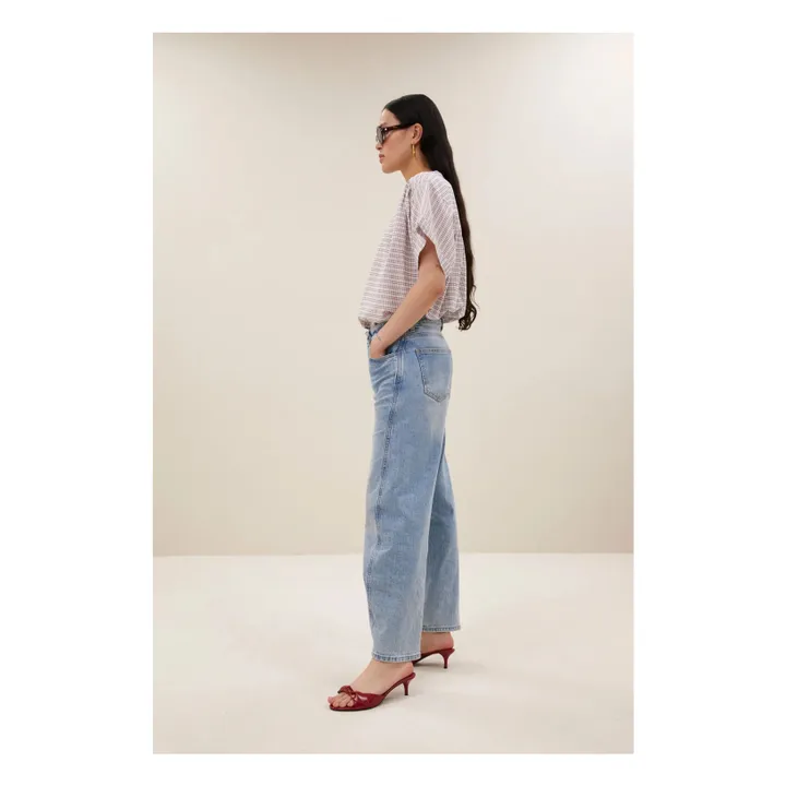 Blusa Alex de algodón orgánico | Crema- Imagen del producto n°3