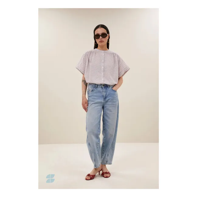 Blusa Alex de algodón orgánico | Crema