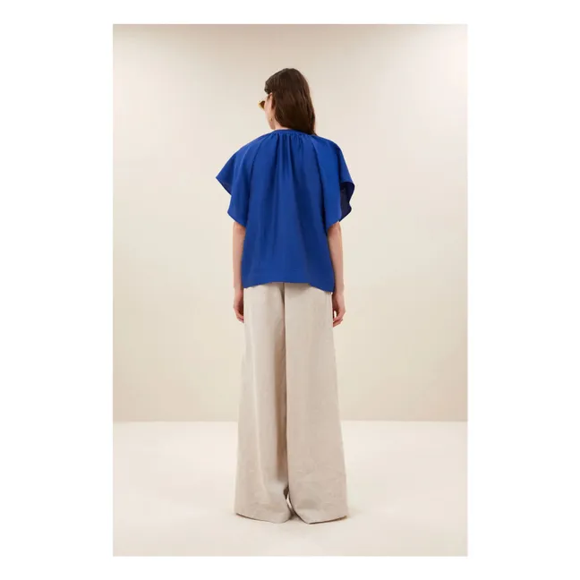 Blouse Vina Gloss | Bleu roi