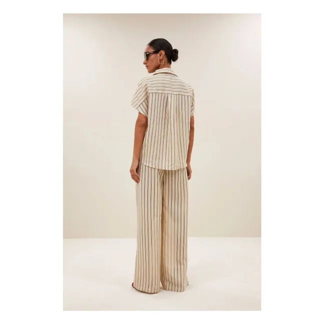 Camisa de rayas Barley | Negro