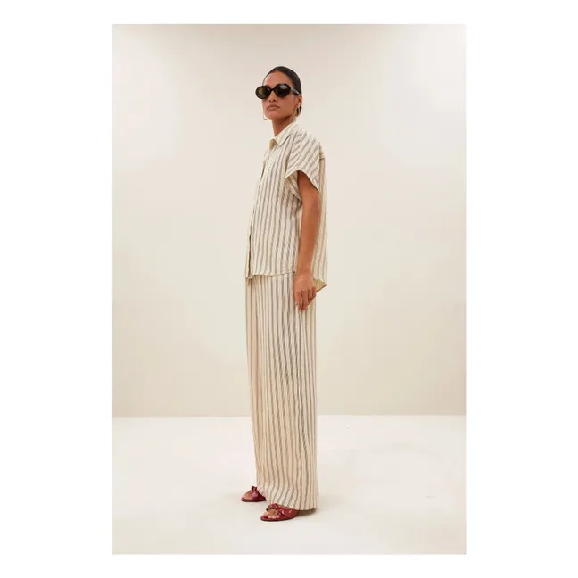 Camisa de rayas Barley | Negro