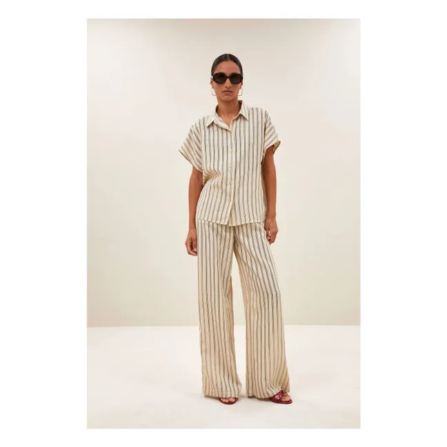 Camisa de rayas Barley | Negro