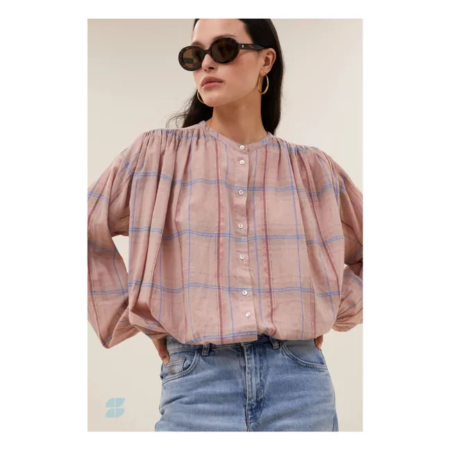 Nyka Organic Cotton Blouse | Powder pink