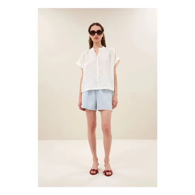 Blouse Ally Coton Bio | Blanc