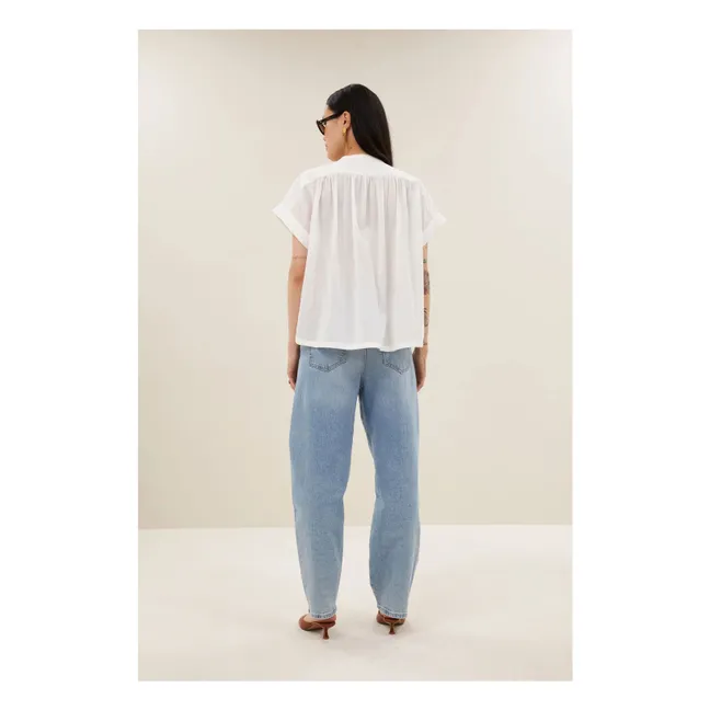 Blouse Ally Coton Bio | Blanc