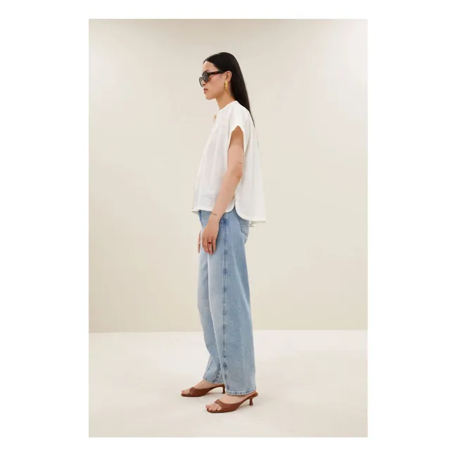 Blouse Ally Coton Bio | Blanc