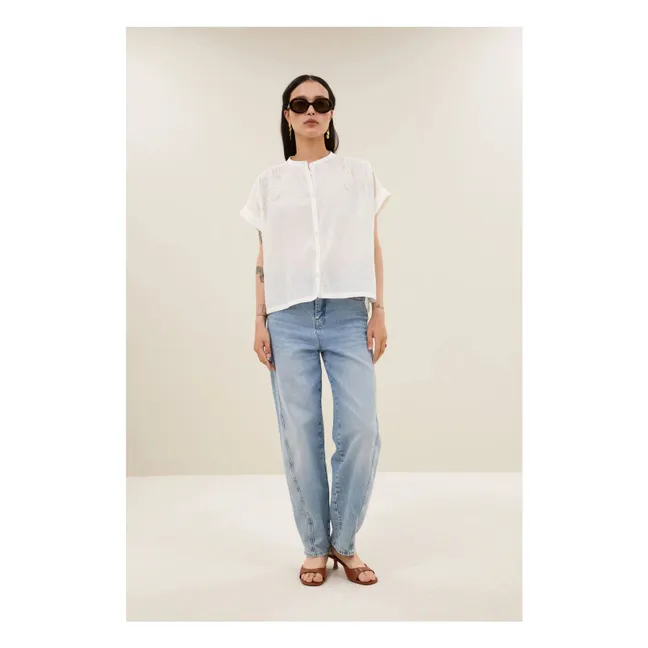Blouse Ally Coton Bio | Blanc