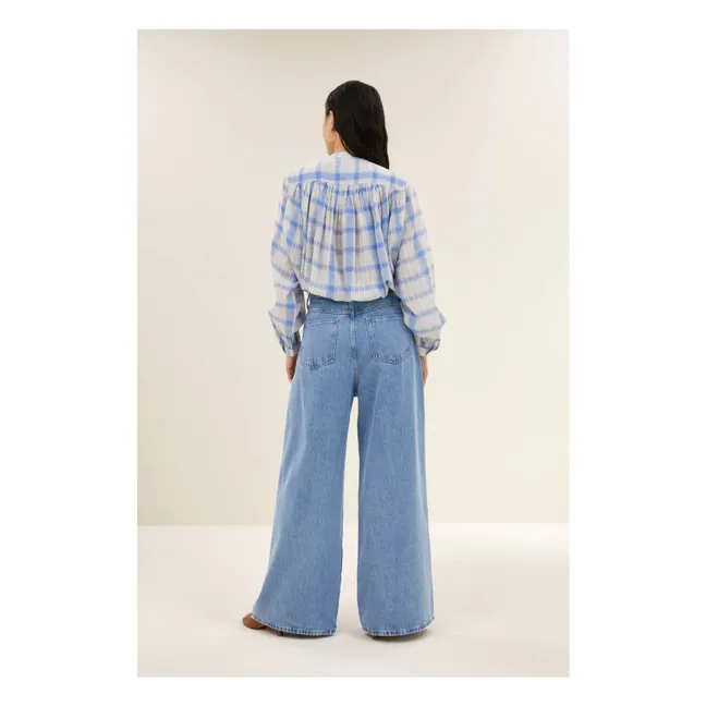 Blouse Nyka Coton | Bleu