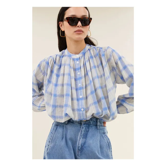 Blouse Nyka Coton | Bleu