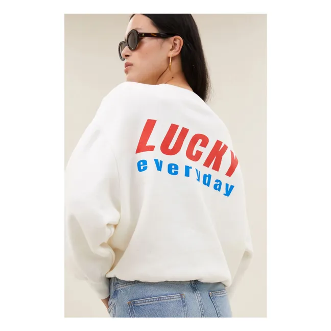 Sweat Bibi Lucky Everyday Coton | Blanc