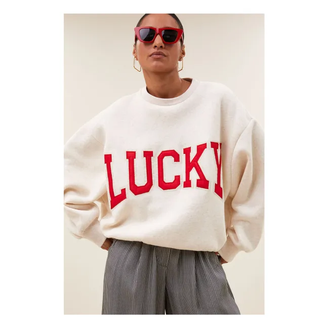 Sudadera de algodón Bibi Lucky | Avena