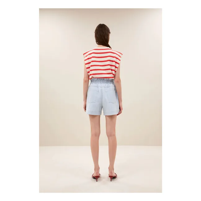 Leon Cotton shorts | Denim blue