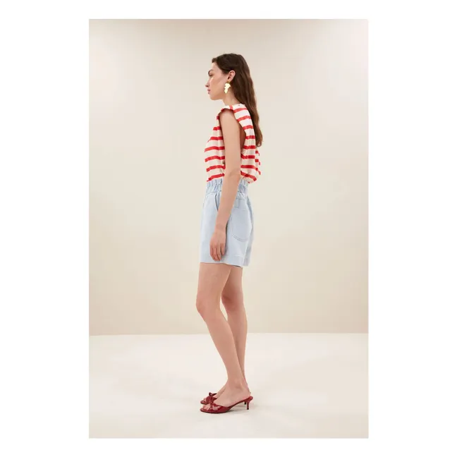 Leon Cotton shorts | Denim blue