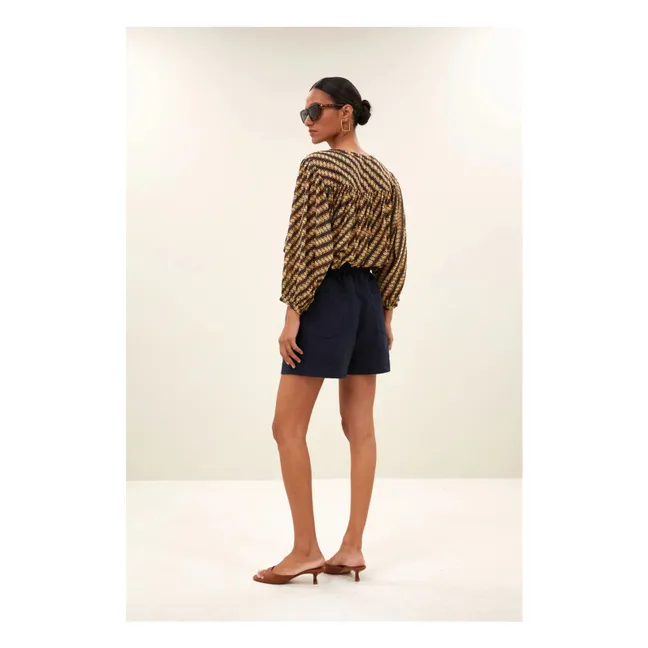 Short Leon Coton | Bleu marine