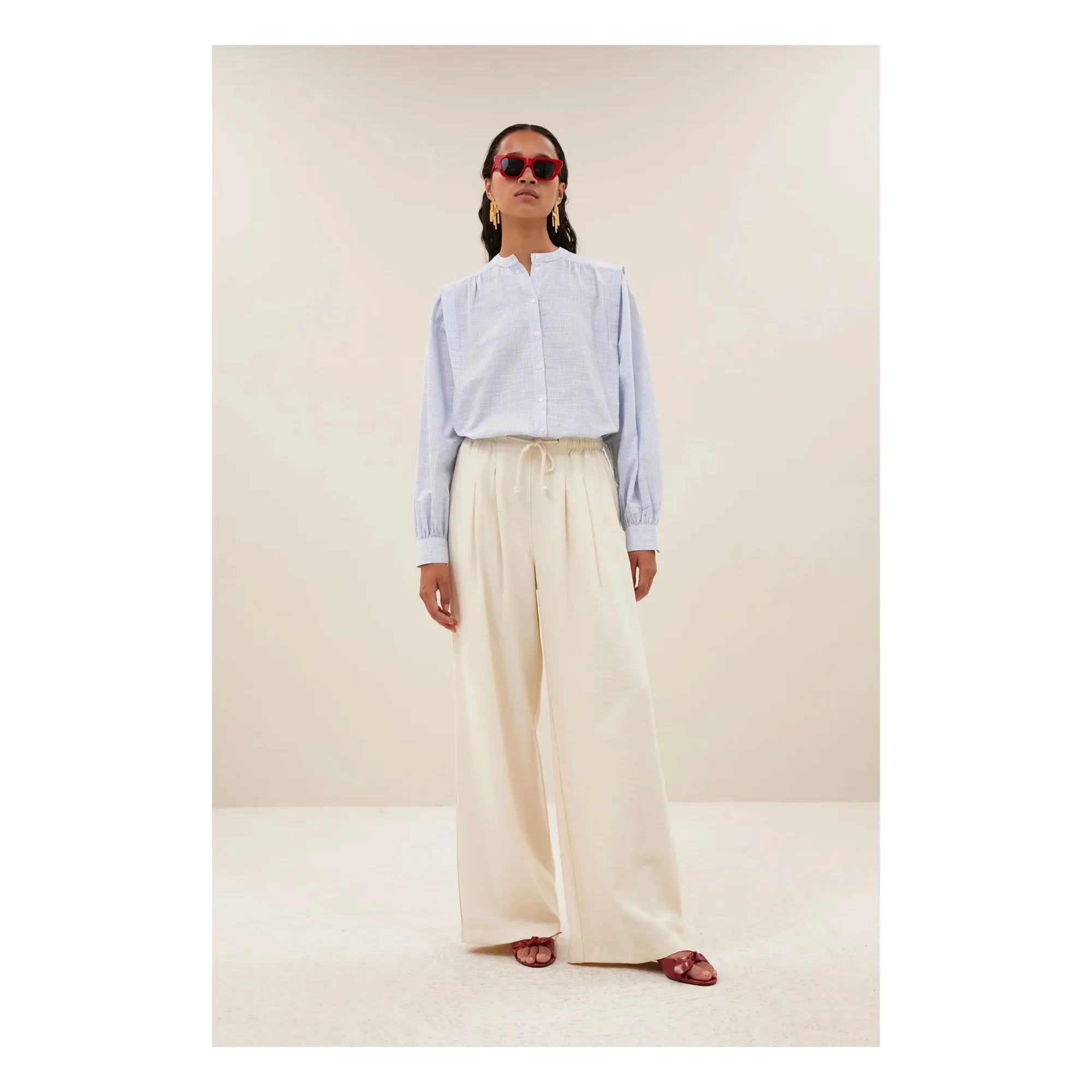 Pantalon Jaxx | Crème- Image produit n°1