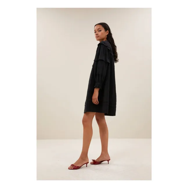 Bowie Linen Dress | Black