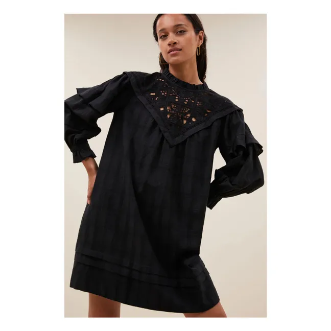 Bowie Linen Dress | Black