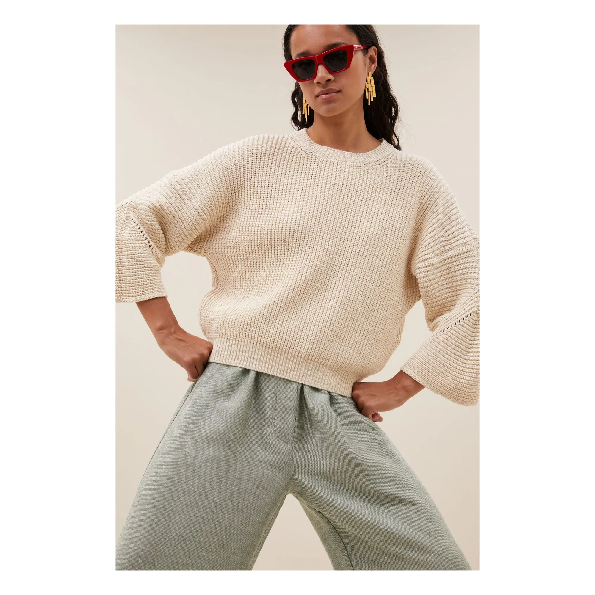 Pull Jimmy | Blanc cassé- Image produit n°2