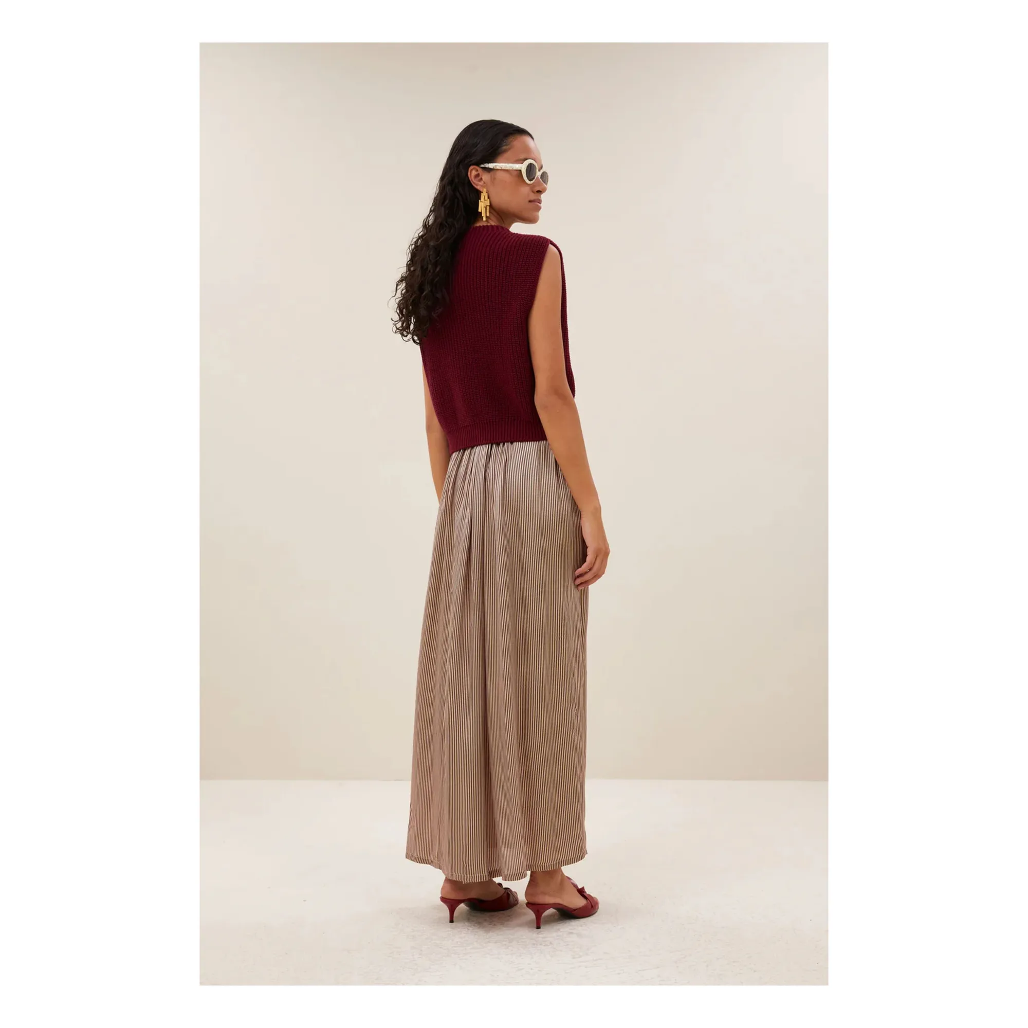 Pull Sans Manches Nori | Bordeaux- Image produit n°4