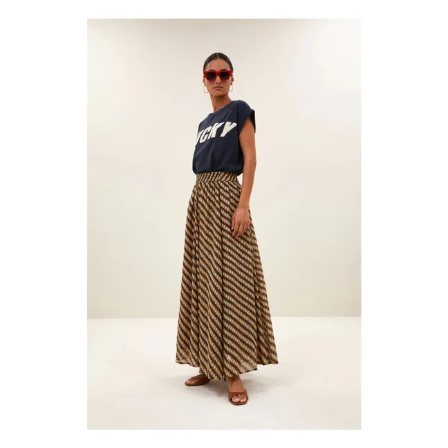 Camiseta Lucky Tobi Algodón orgánico | Azul Noche