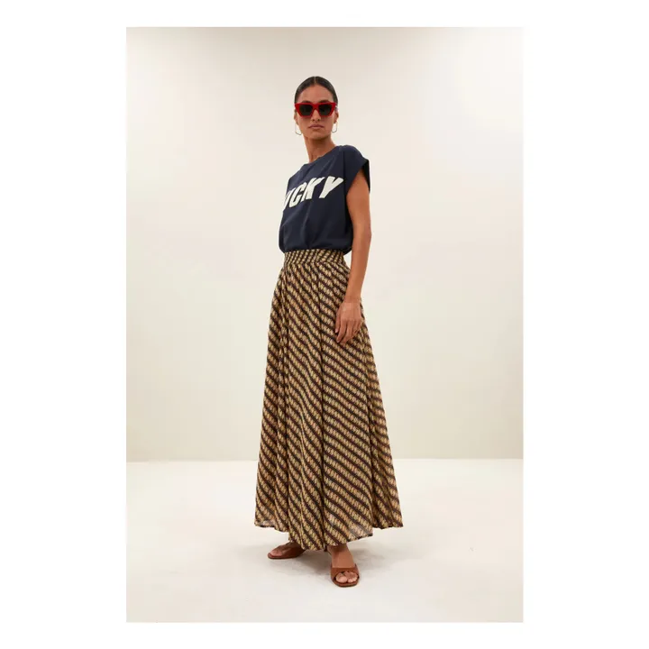 Camiseta Lucky Tobi Algodón orgánico | Azul Noche- Imagen del producto n°2