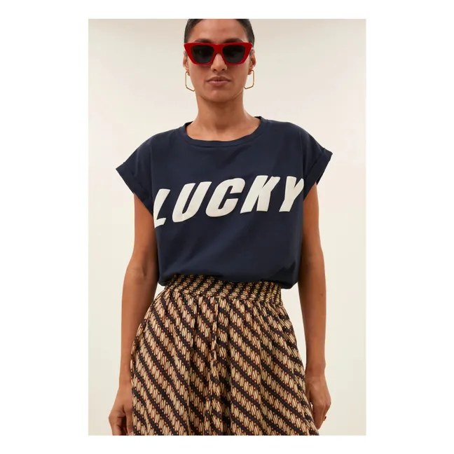 Camiseta Lucky Tobi Algodón orgánico | Azul Noche