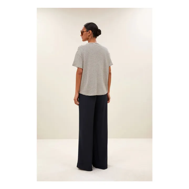 Camiseta Mace Stripes | Azul oscuro- Imagen del producto n°4