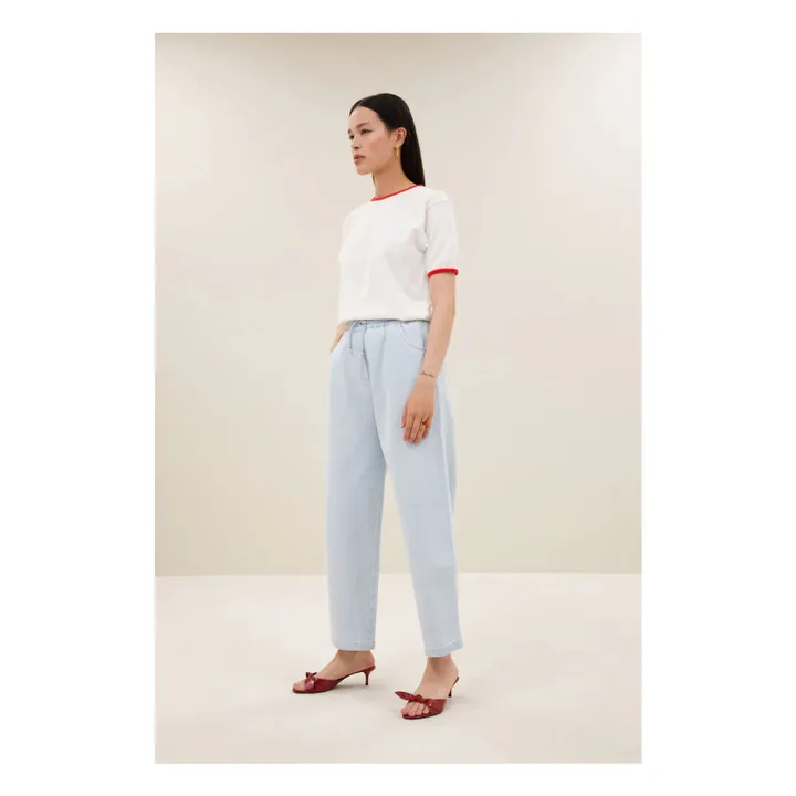 Camiseta Nîmes de algodón orgánico | Blanco- Imagen del producto n°2