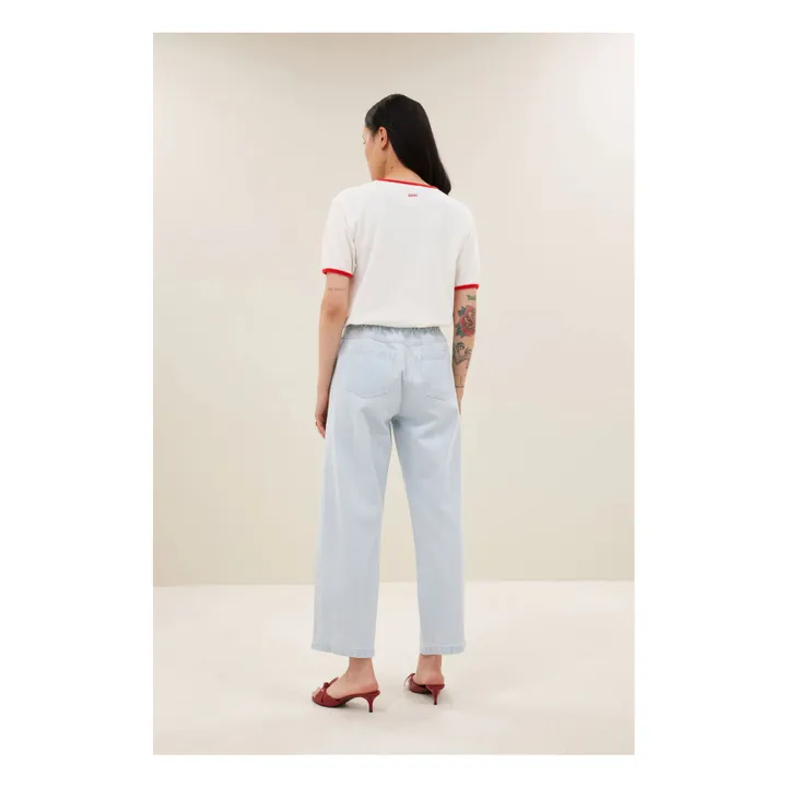 Camiseta Nîmes de algodón orgánico | Blanco- Imagen del producto n°3