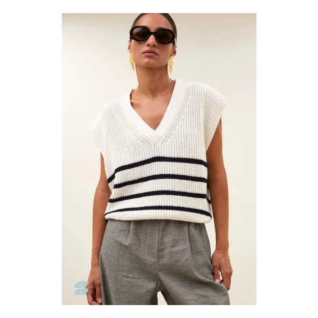 Lune Spencer sweater | White