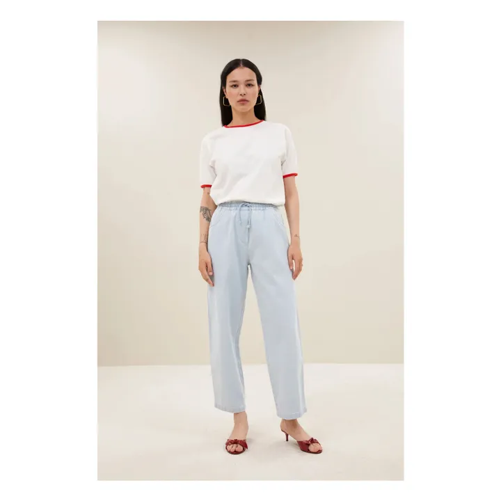 Camiseta Nîmes de algodón orgánico | Blanco- Imagen del producto n°1