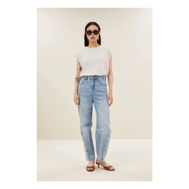 Camiseta de algodón Tobi Flame | Gris