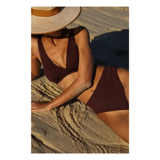 Haut de Maillot L'Exquis | Marron foncé
