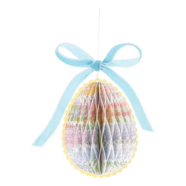 Huevos decorativos colgantes - Meri Meri x Liberty - Lote de 6