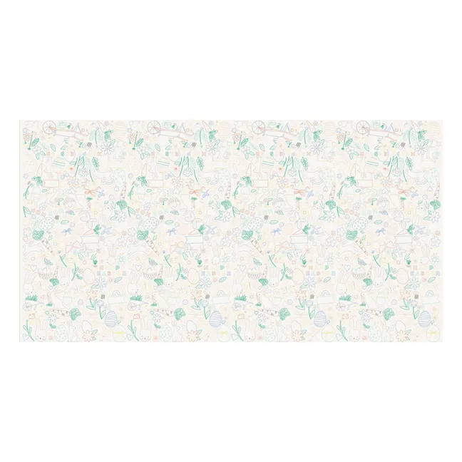 Tovaglia di Pasqua da colorare