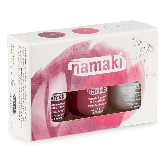 Fruity Sorbet Nail Polish Set - Set of 3 | Pink