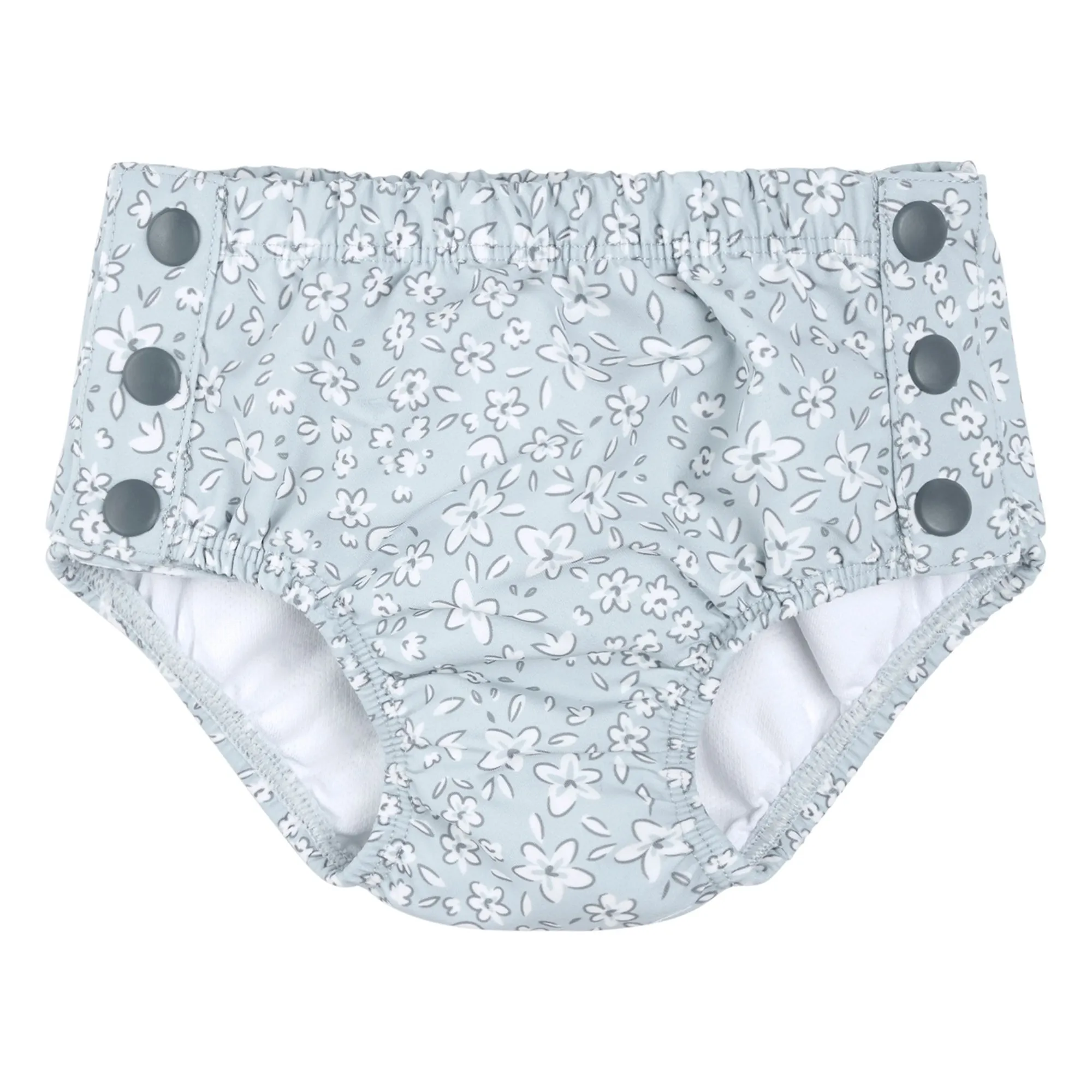 Petit Lem Blue Fleurie Fibres Recyclées Anti-Uv Bath Diaper