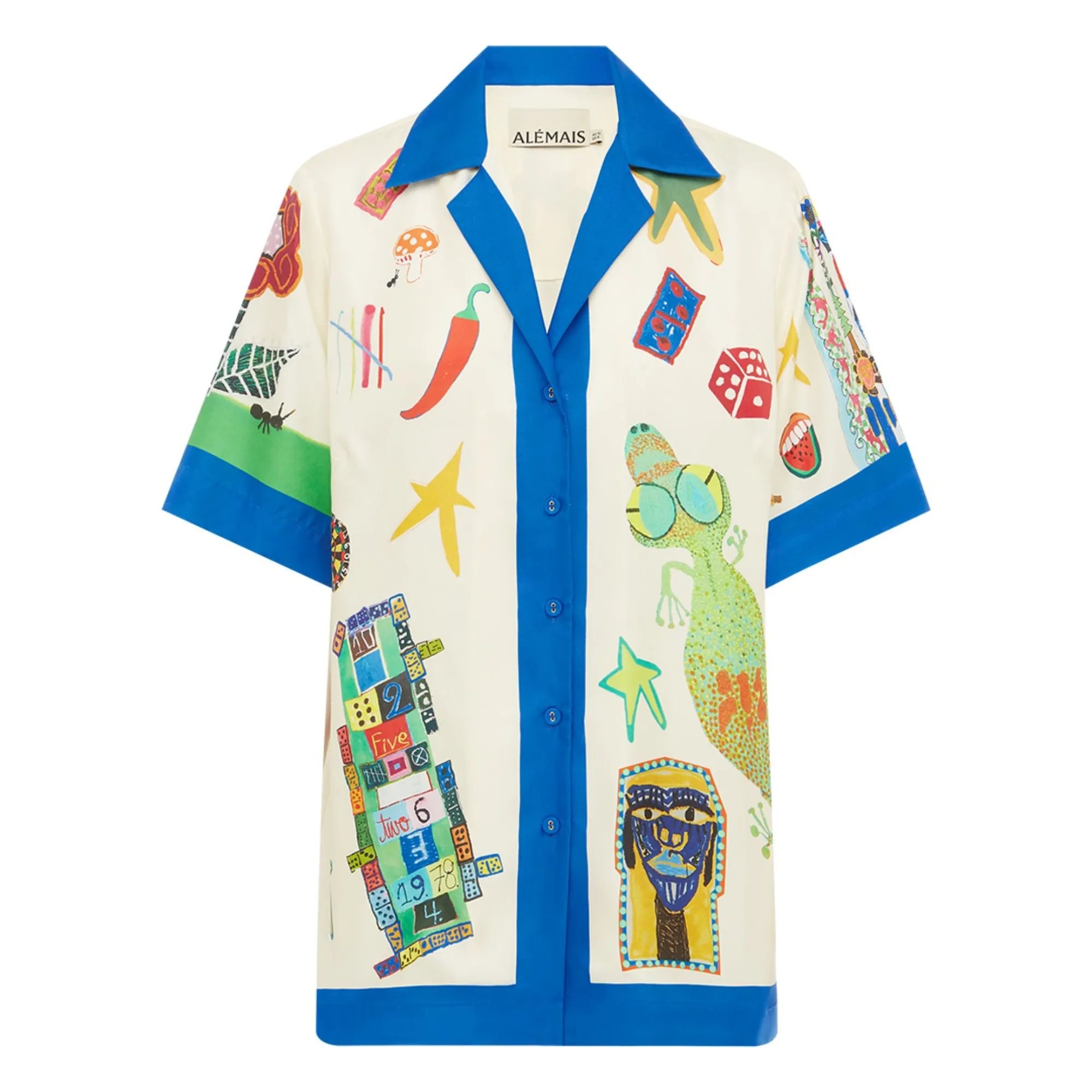 Alémais Ecru Silk Roller Shirt