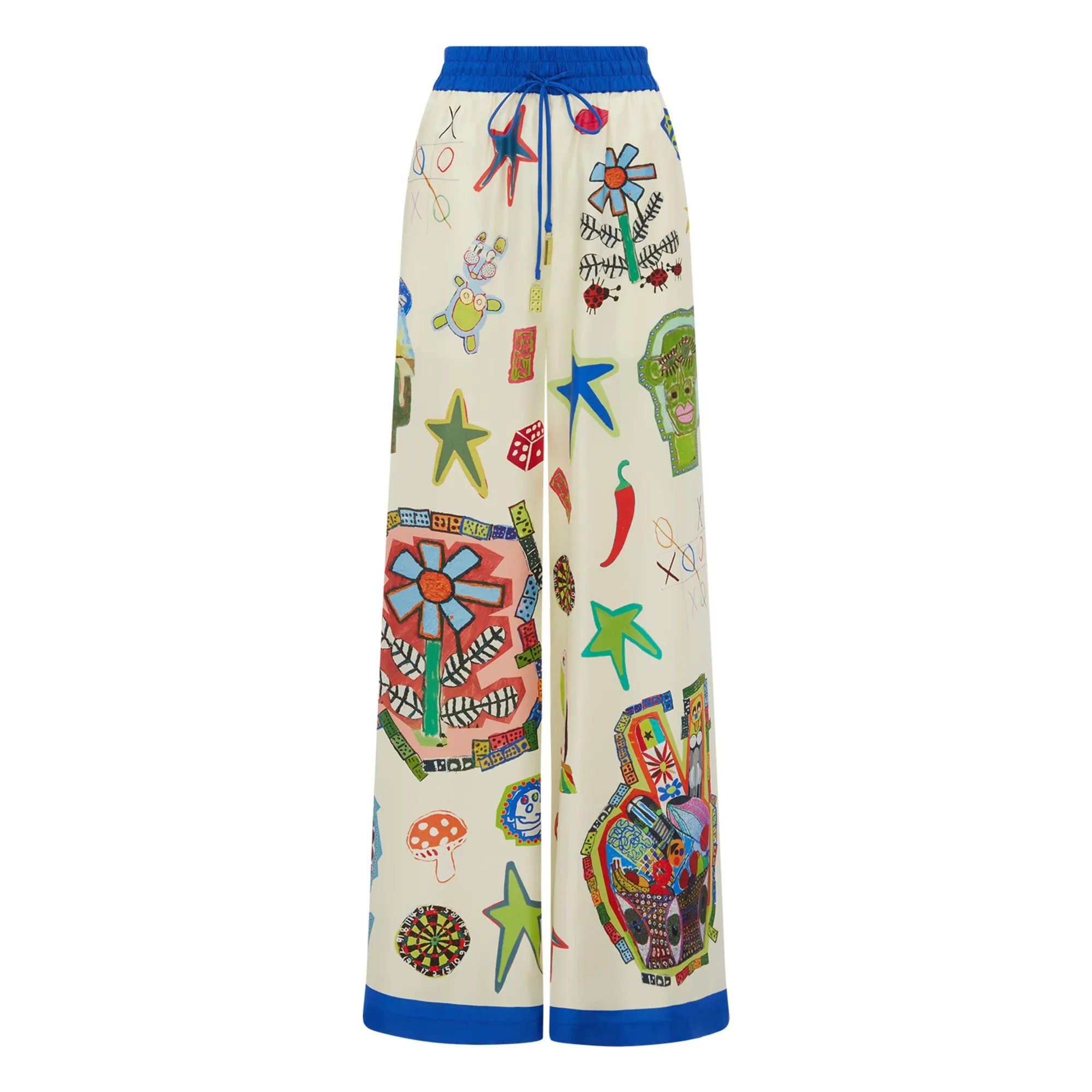 Alémais Ecru Silk Roller Pants