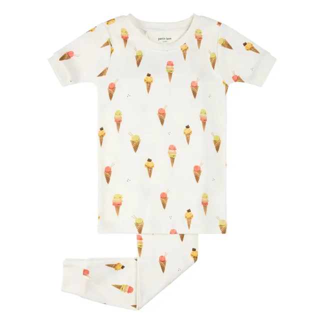 Cornets de Glace organic cotton pyjamas | Beige