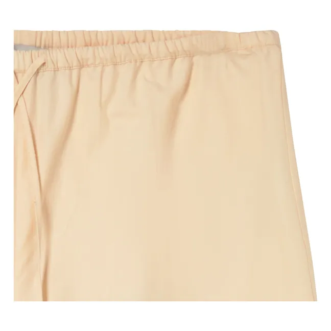 Pantalon Elastiqué Lin et Coton | Crème