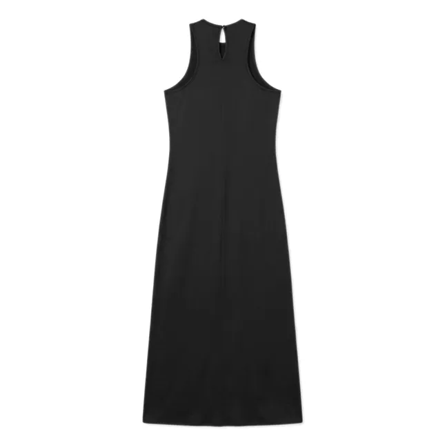 Robe Zelie Satinée | Noir