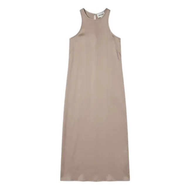 Robe Zelie Satinée | Beige rosé
