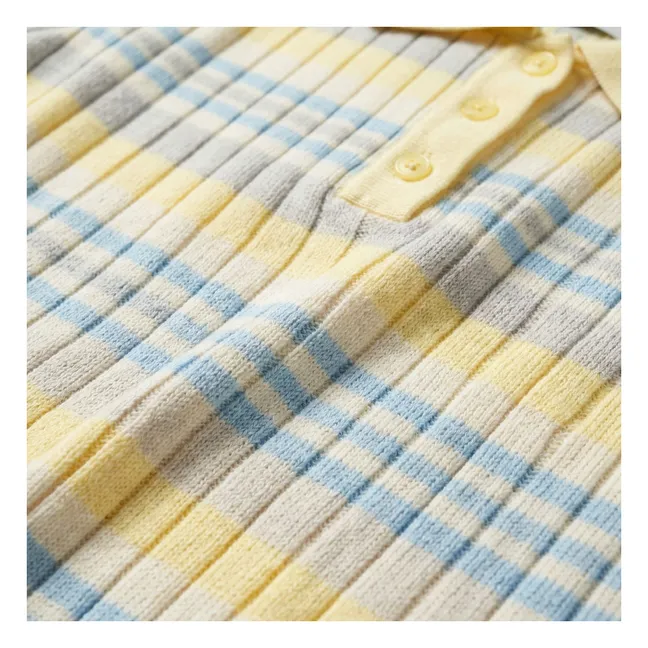 Polo-Shirt Selma Gestreift | Blasses Gelb
