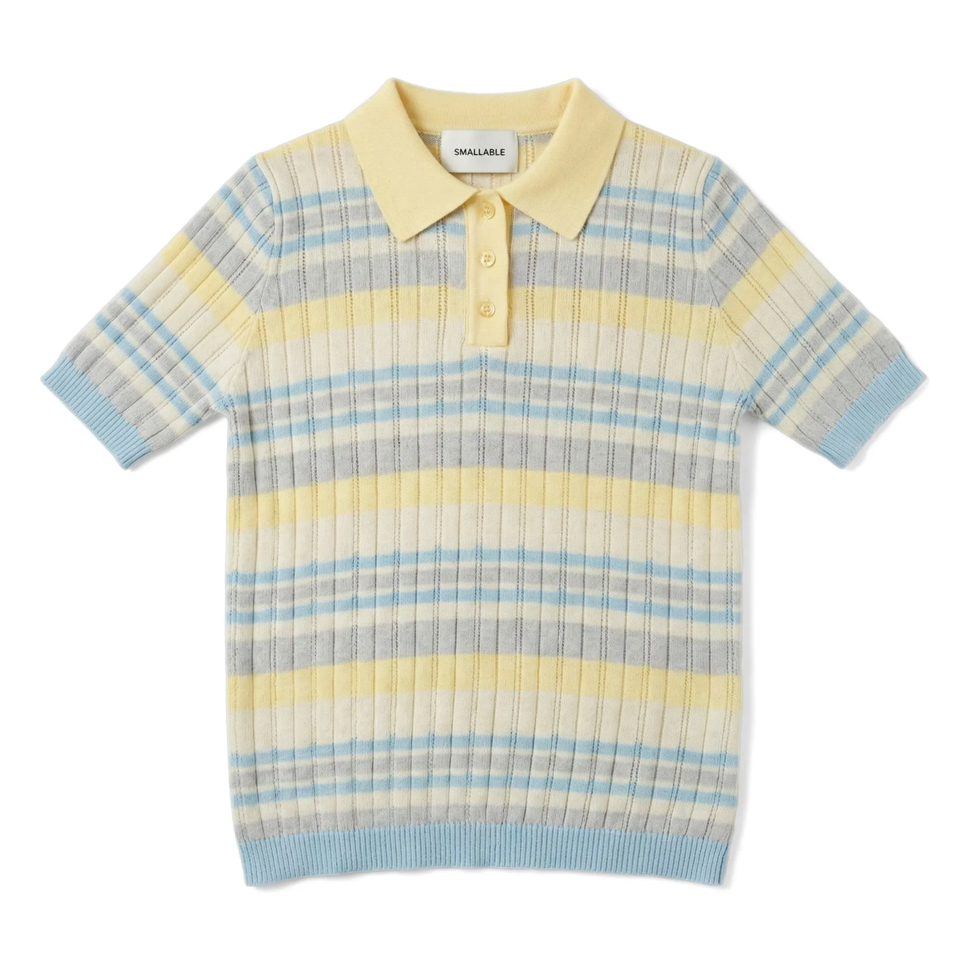 Polo Selma Rayé | Jaune pâle- Image produit n°1
