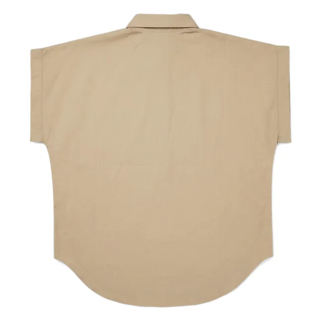 Chemise Crop Bella | Marron glacé