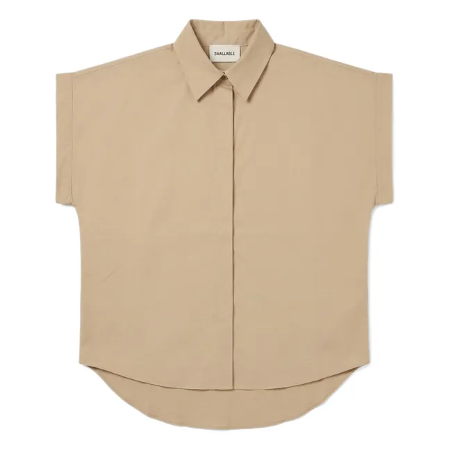 Chemise Crop Bella | Marron glacé