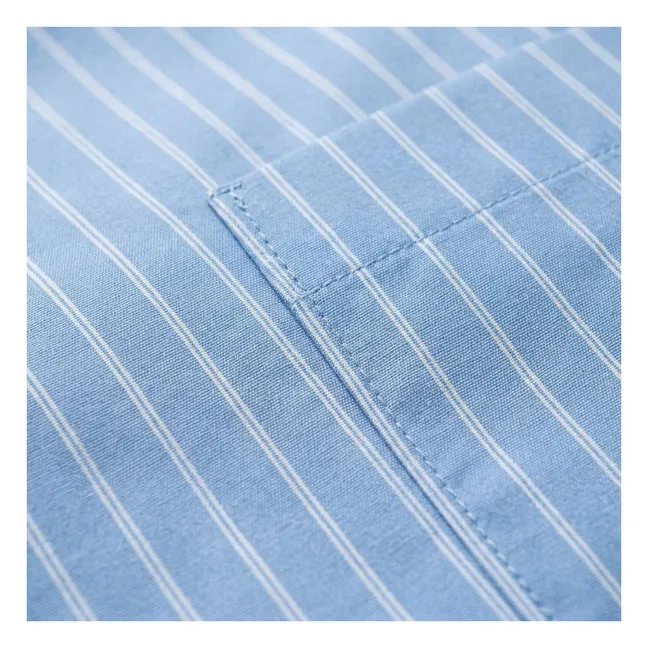 Kanel Striped Shirt | Light blue